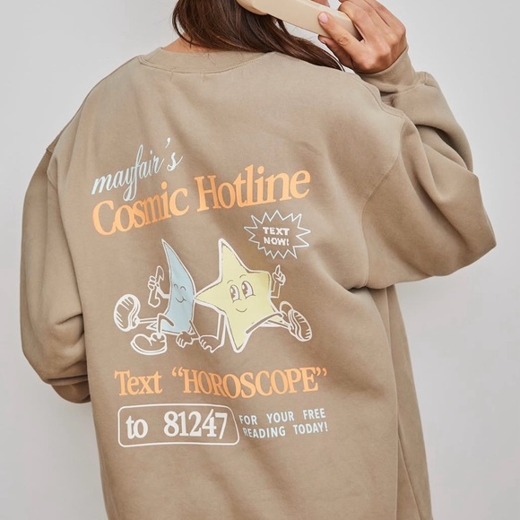 Mayfair's Cosmic Hotline Sweatshirt + Sweatpants Set - Picture 8 of 10